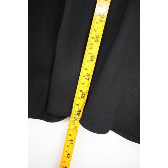 Chaps Women's Dress Size 8 Black Halter Party Cocktail Ruflle Hem - Picture 8 of 15